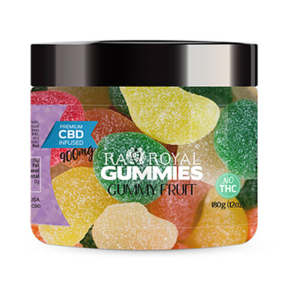 RA Royal CBD - CBD Edible - Gummy Fruit Gummies - 900mg