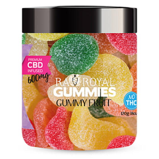 RA Royal CBD - CBD Edible - Gummy Fruit Gummies - 600mg