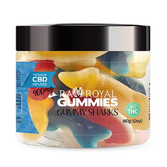 RA Royal CBD - CBD Edible - Gummy Sharks Gummies - 900mg