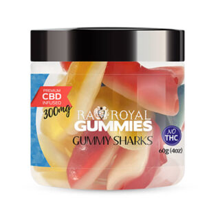 RA Royal CBD - CBD Edible - Gummy Sharks Gummies - 300mg