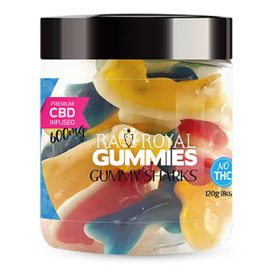 RA Royal CBD - CBD Edible - Gummy Sharks Gummies - 600mg