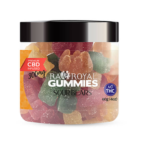 RA Royal CBD - CBD Edible - Sour Bears Gummies - 300mg