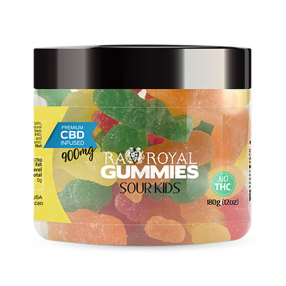 RA Royal CBD - CBD Edible - Sour Kids Gummies - 900mg