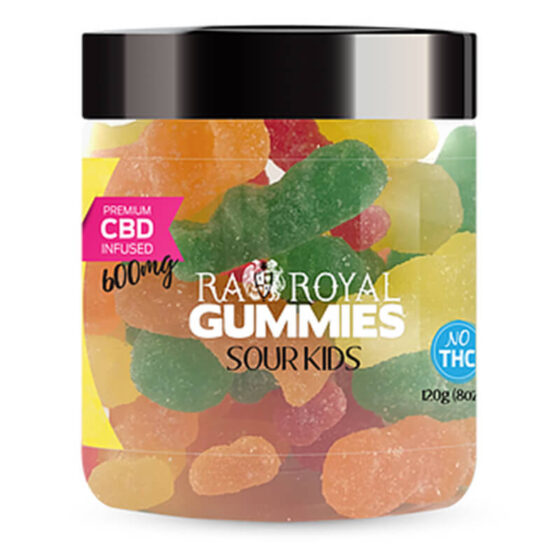 RA Royal CBD - CBD Edible - Sour Kids Gummies - 600mg