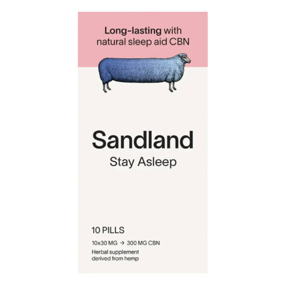 Sandland - CBN Capsules - Stay Asleep Time Release Caps - 30mg