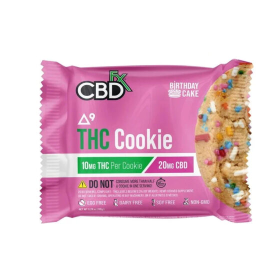 CBDfx - Cookies - Birthday Cake - THC/CBD - 10mg/20mg