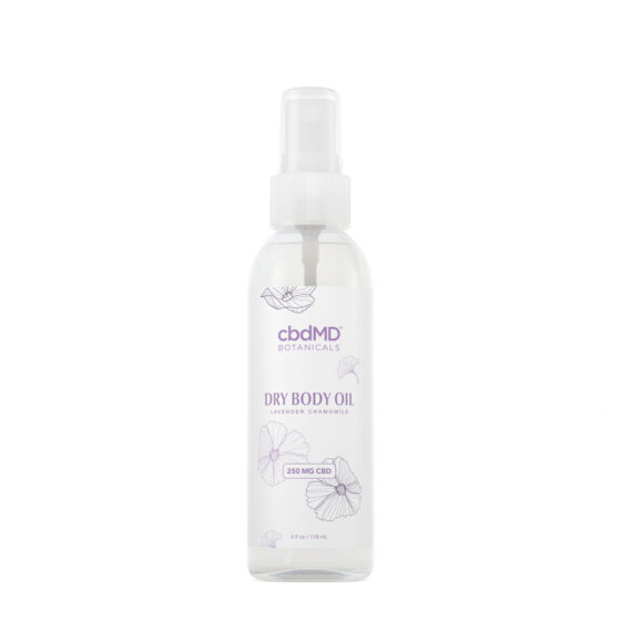 cbdMD - CBD Topical - Bath - Dry Body Oil - 250mg - Pure Coconut
