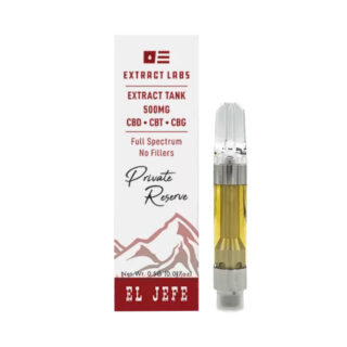 Extract Labs - CBD Vape - Private Reserve Extract Tank - El Jefe - 500mg