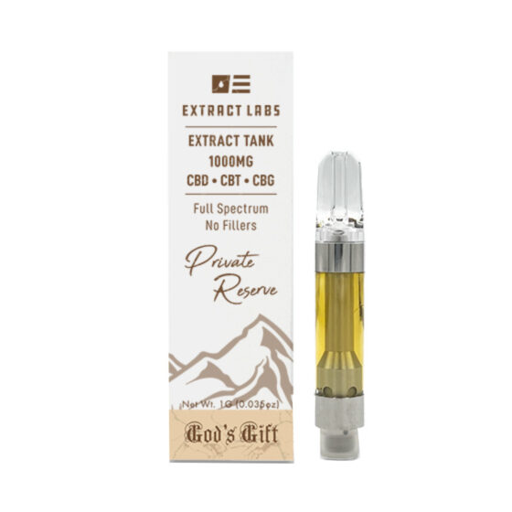 Extract Labs - CBD Vape - Private Reserve Extract Tank - God's Gift - 1000mg