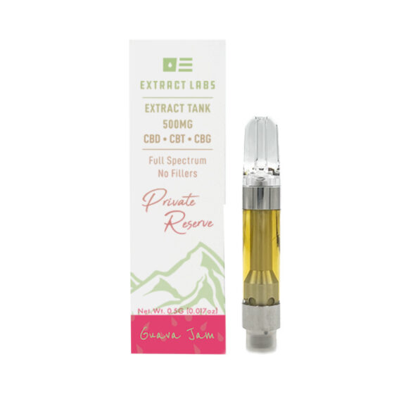 Extract Labs - CBD Vape - Private Reserve Extract Tank - Guava Jam - 500mg