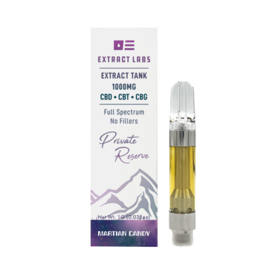 Extract Labs - CBD Vape - Private Reserve Extract Tank - Martian Candy - 1000mg
