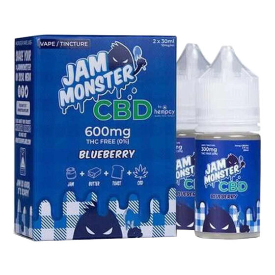 Jam Monster CBD - CBD Vape - Blueberry - 600mg-2400mg