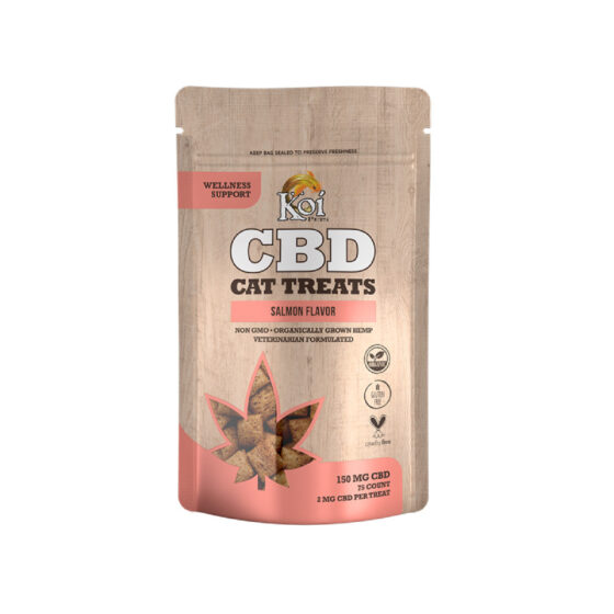 Koi CBD - Pet Edible - Cat Treats - Wellness Support - Salmon Flavor - 2mg