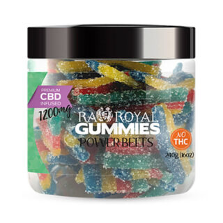 RA Royal CBD - CBD Edible - Power Belts Gummies - 1200mg