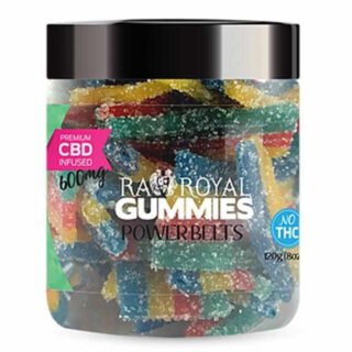 RA Royal CBD - CBD Edible - Power Belts Gummies - 600mg