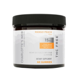 Charlotte's Web Daily Care CBD Gummies Peach Mango 60ct-25mg