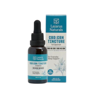 High Potency CBD Oil Tincture for Sleep - CBN - Lazarus Naturals