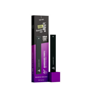CBDaF! - CBD Vape - Isolate Disposable Pen - Granddaddy Purple - 200mg