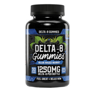Hemp Bombs - Delta 8 Gummies - Blue Razz Burst - 1250mg