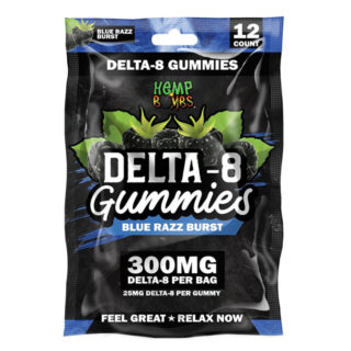 Hemp Bombs - Delta 8 Gummies - Blue Razz Burst - 300mg
