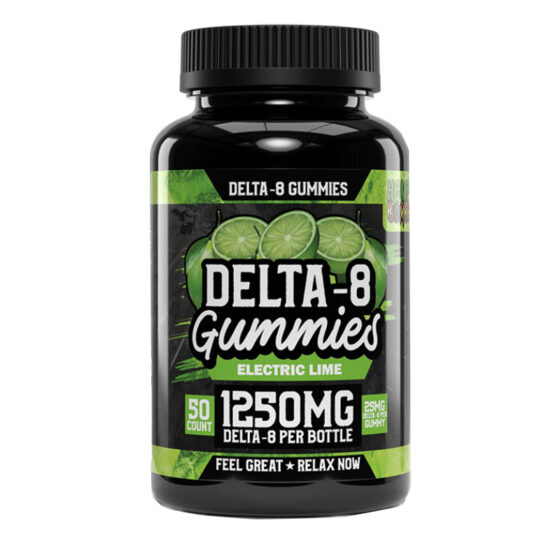 Hemp Bombs - Delta 8 Gummies - Electric Lime - 1250mg