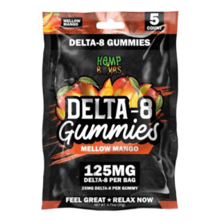 Hemp Bombs - Delta 8 Gummies - Mellow Mango - 125mg