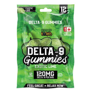 Hemp Bombs - Delta 9 Gummies - Exotic Lime - 120mg