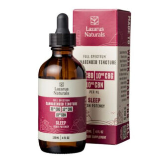 Lazarus Naturals - CBD Tincture - CBD:CBG:CBN Sleep Oil - 30mg:10mg:10mg (120mL)