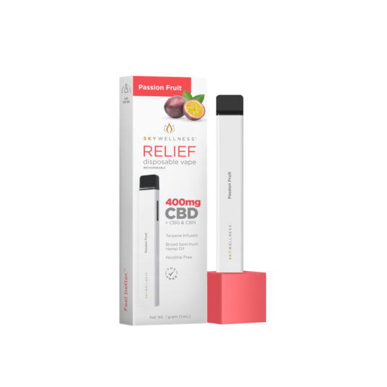 Sky Wellness - CBD Vape - Disposable Pen - Passion Fruit - 400mg