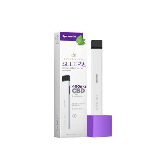 Sky Wellness - CBD Vape - CBN & Melatonin Sleep Disposable Pen - Spearmint - 400mg