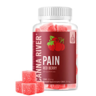 Canna River - CBD Edible - Broad Spectrum Pain Gummies - Red Berry - 25mg