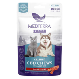 Medterra - CBD Pet Edible - Bacon Calming Soft Chews - 300mg