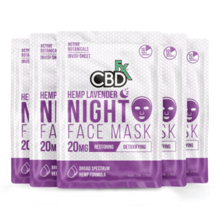 CBDfx - CBD Topical - Face Mask - Lavender - 20mg (5 Pack)
