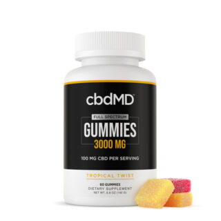 cbdMD - CBD Edible - Full Spectrum Gummies - Tropical Twist - 50mg (3000mg)
