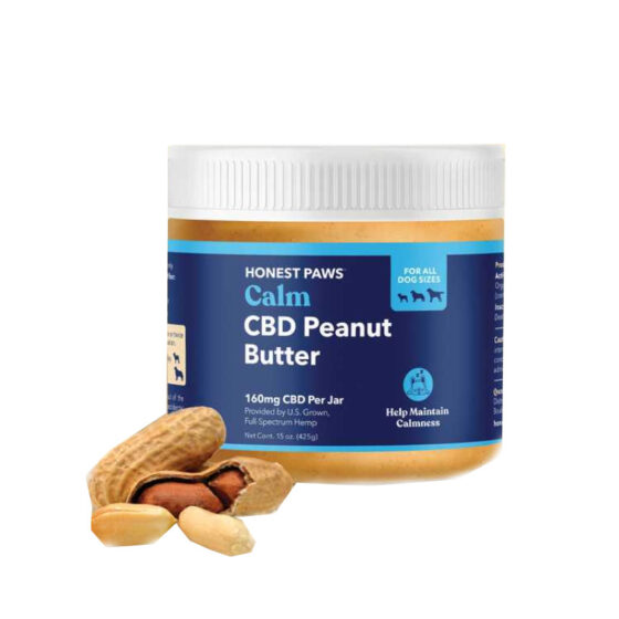 Honest Paws - Pet Edible - Calm Peanut Butter Jar For Dogs - 160mg
