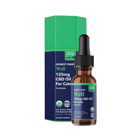 Honest Paws - Pet Tincture - Well Full Spectrum Oil For Cats - 125mg