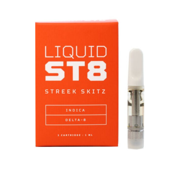 Liquid St8 - D8 Vape - Ceramic C-Cell Cartridges - Streek Skitz - 1ml