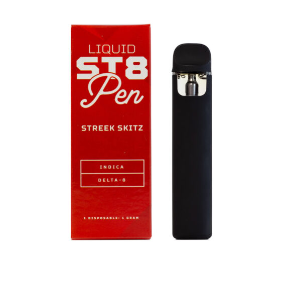 Liquid St8 - Delta 8 Disposable - Rechargeable Pen - Street Skitz - 1g