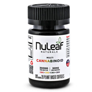 NuLeaf Naturals - CBD Capsules - Full Spectrum Multicannabinoid Softgels - 300mg