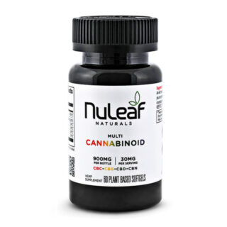 NuLeaf Naturals - CBD Capsules - Full Spectrum Multicannabinoid Softgels - 900mg