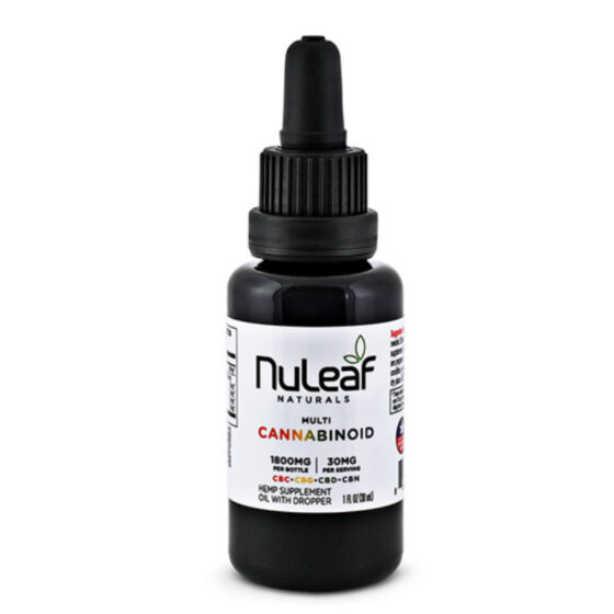 NuLeaf Naturals - CBD Oil - Full Spectrum Multicannabinoid Oil - 1800mg