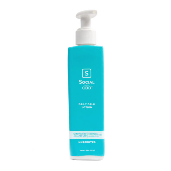 Social - CBD Topical - Calm Body Lotion - Unscented - 1200mg