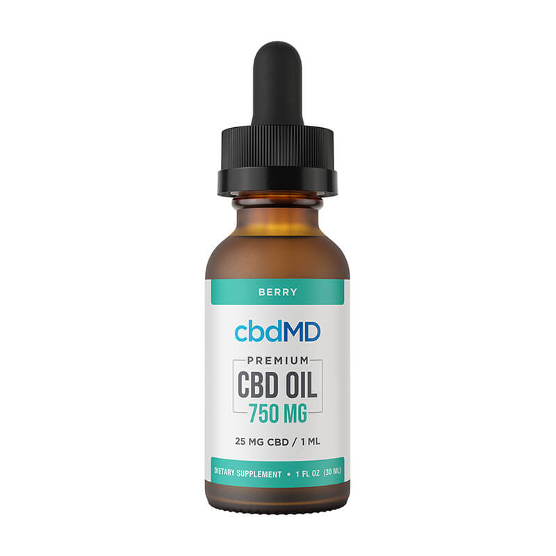 cbdMD - CBD Tincture - Broad Spectrum Berry - 750mg
