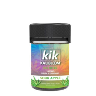 Kalibloom - Delta 8 Gummies - Kik Bites Squares - Sour Apple - 50mg