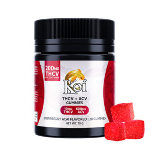 Koi CBD - THCV Edible - THCV:ACV Gummies - Strawberry Acai - 10mg