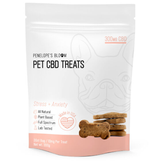 Penelope's Bloom - CBD Pet Edible - Stress + Anxiety Treats - 300mg (Front)