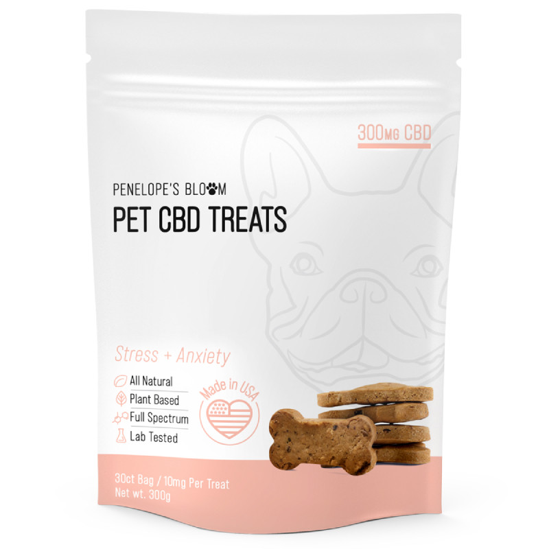 Penelope's Bloom - CBD Pet Edible - Stress + Anxiety Treats - 300mg (Front)