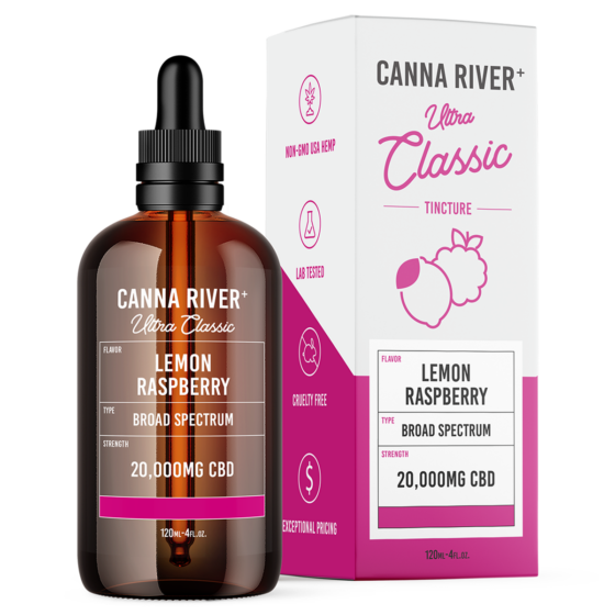Ultra Classic CBD Oil Tincture - Lemon Raspberry - Canna River