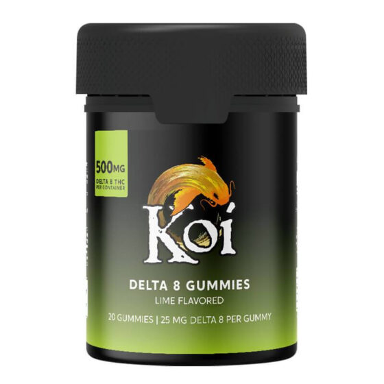 Koi CBD - Delta 8 Edible - Lime Gummies - 25mg - 20 Count