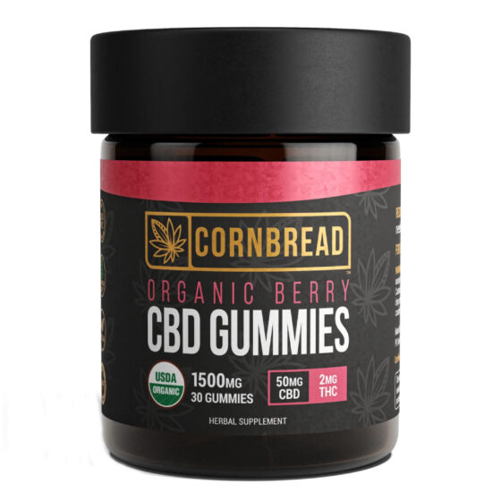 Cornbread Hemp - CBD Edibles - Full Spectrum Gummies - Berry - 1500mg